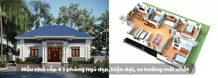 40+ Mẫu Nhà Cấp 4 Đẹp: Lựa Chọn Thiết Kế Hiện Đại, Tối Ưu Chi Phí Cho Gia Đình Việt