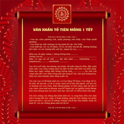 Văn Khấn Mùng 1 Tết 2025: Bài Cúng Chuẩn, Chi Tiết Và Ý Nghĩa Văn Khấn Mùng 1 Tết 2025: Bài Cúng Chuẩn, Chi Tiết Và Ý Nghĩa