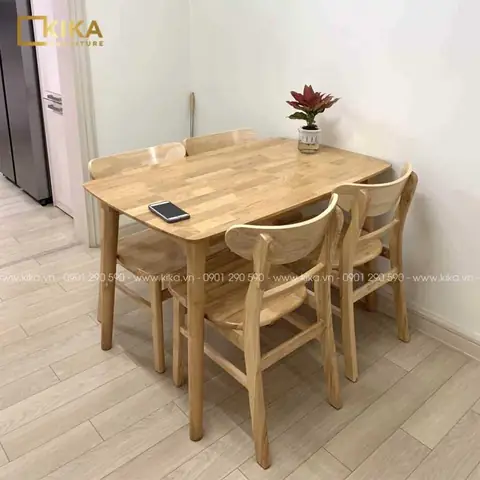 Bàn Ăn Gỗ Nhỏ Gọn: Chọn Mẫu Nào Cho Không Gian Vừa & Đẹp?