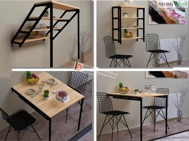 Bàn Ăn Xếp Treo Tường Thông Minh: Lựa Chọn Tối Ưu Cho Không Gian Nhỏ