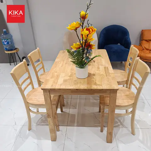 Bàn Ghế Gỗ Cao Su: Các Mẫu Đẹp, Bền Bỉ Và Lưu Ý Chọn Mua