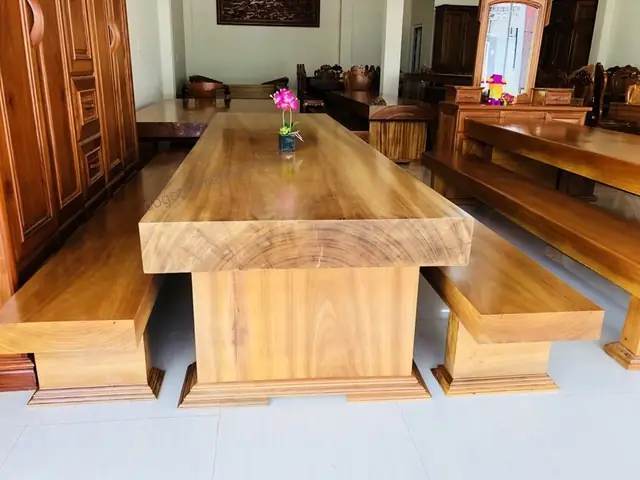 Bàn Ghế Gỗ Gõ Bông Lau Nguyên Khối: Đặc Điểm, Giá & Kinh Nghiệm Chọn Mua