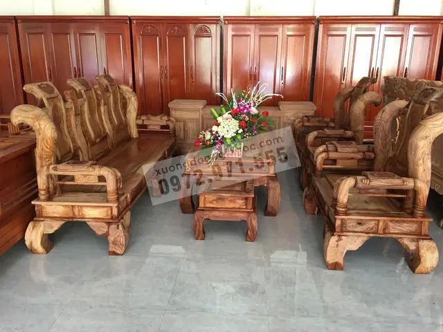 Bộ Bàn Ghế Gỗ Hương Vân Tay 14: Kiểu Dáng, Kích Thước Và Mẫu Mã Đẹp