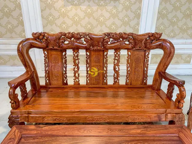 Bộ Bàn Ghế Gỗ Hương Vân Tay 14: Kiểu Dáng, Kích Thước Và Mẫu Mã Đẹp