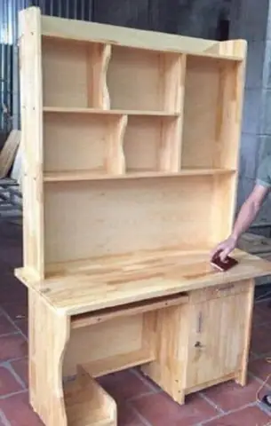 Bàn Học Sinh Liền Giá Sách Gỗ Tự Nhiên: Mẫu Đẹp, Bền & Tiện Lợi Cho Bé