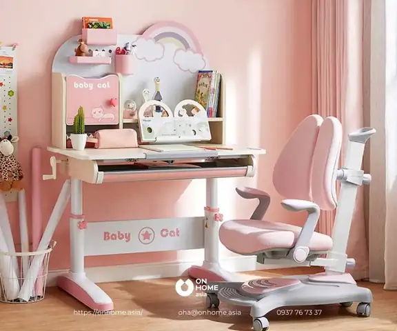 Bàn Học Trẻ Em Đẹp: Chọn Mẫu Thông Minh, Chống Gù Cận Tốt Nhất