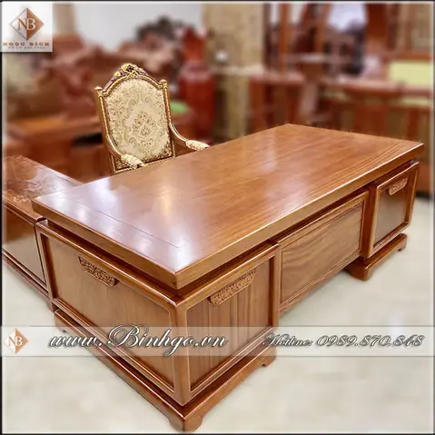 Bàn Làm Việc Gỗ: Mẫu Mã, Chất Liệu & Lưu Ý Chọn Mua Tốt Nhất
