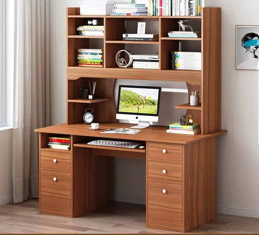 Bàn Làm Việc Có Giá Sách: Mẫu Đẹp, Tiện Lợi & Lưu Ý Chọn Mua