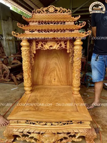 Bàn Thờ Ông Địa Gỗ Gõ Đỏ: Kích Thước, Mẫu Mã & Lưu Ý Chọn Mua