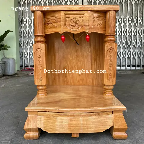 Bàn Thờ Ông Địa Gỗ Gõ Đỏ: Kích Thước, Mẫu Mã & Lưu Ý Chọn Mua