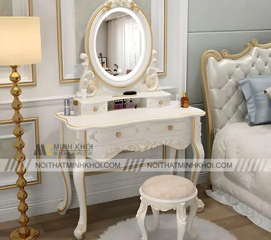 Bàn Trang Điểm Phong Cách Châu Âu: Tiêu Chuẩn Sang Trọng, Chất Liệu Cao Cấp & Mẫu Mã Đẹp Nhất Bàn Trang Điểm Phong Cách Châu Âu: Tiêu Chuẩn Sang Trọng, Chất Liệu Cao Cấp & Mẫu Mã Đẹp Nhất