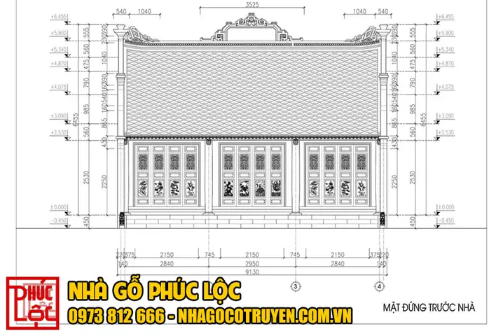Bản Vẽ Nhà 3 Gian: Mẫu Thiết Kế, Công Năng & Lưu Ý Quan Trọng Chuẩn Truyền Thống