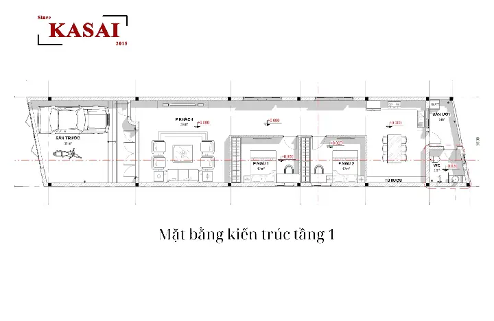 Bản Vẽ Nhà Cấp 4 2 Phòng Ngủ 5x20: Mẫu Thiết Kế Hiện Đại & Chi Phí Tối Ưu