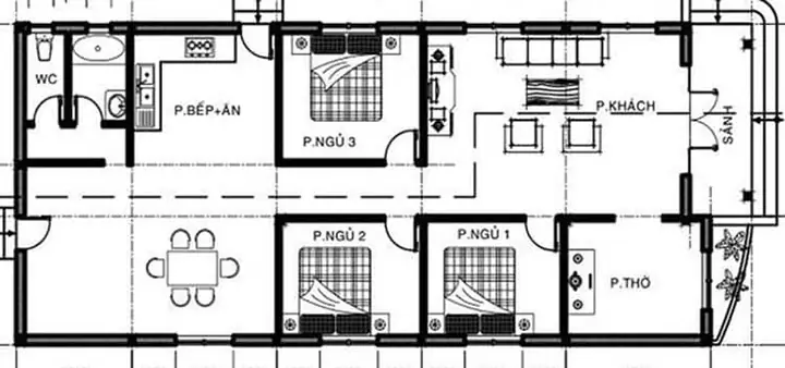 Bản Vẽ Nhà Cấp 4 7x15m 3 Phòng Ngủ: Mẫu Đẹp, Tối Ưu Công Năng, Chi Phí Hợp Lý Bản Vẽ Nhà Cấp 4 7x15m 3 Phòng Ngủ: Mẫu Đẹp, Tối Ưu Công Năng, Chi Phí Hợp Lý