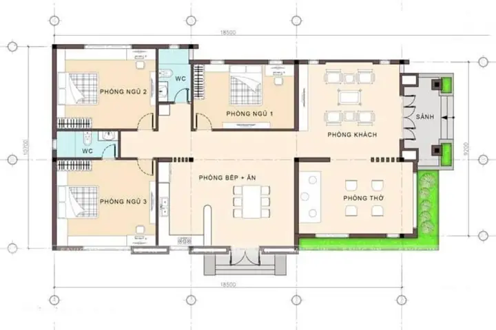 Bản Vẽ Nhà Cấp 4 7x15m 3 Phòng Ngủ: Mẫu Đẹp, Tối Ưu Công Năng, Chi Phí Hợp Lý Bản Vẽ Nhà Cấp 4 7x15m 3 Phòng Ngủ: Mẫu Đẹp, Tối Ưu Công Năng, Chi Phí Hợp Lý