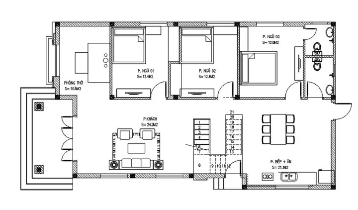 Mẫu Nhà Cấp 4 Mái Thái Dưới 300 Triệu: Bản Vẽ & Thiết Kế Đẹp, Giá Tốt