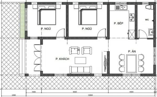 Top Mẫu Bản Vẽ Nhà Cấp 4 Ngang 5m: Thiết Kế Tối Ưu & Tiện Nghi