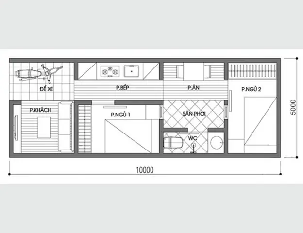 Top Mẫu Bản Vẽ Nhà Cấp 4 Ngang 5m: Thiết Kế Tối Ưu & Tiện Nghi