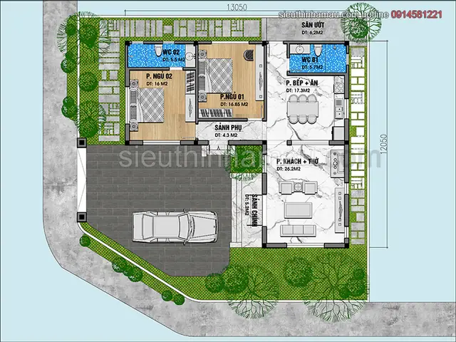 Bản Vẽ Nhà Chữ L 1 Tầng: Mẫu Thiết Kế Đẹp & Tiện Nghi Nhất