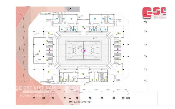 Bản Vẽ Nhà Đa Năng Trường Học: Tiêu Chuẩn Thiết Kế & Mẫu Cad Chi Tiết
