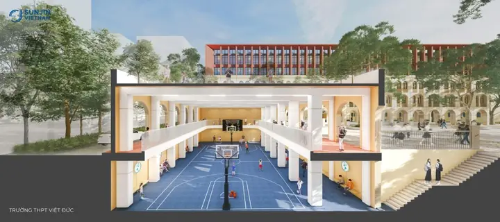 Bản Vẽ Nhà Đa Năng Trường Học: Tiêu Chuẩn Thiết Kế & Mẫu Cad Chi Tiết