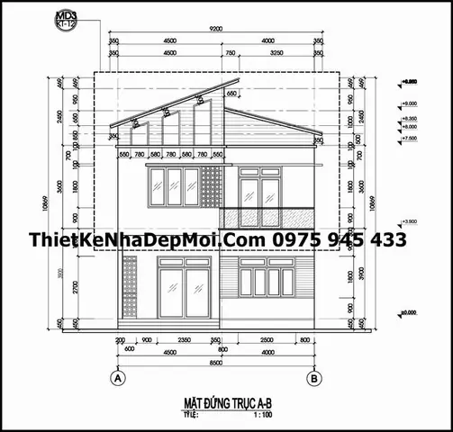 Bản Vẽ Nhà Mái Lệch: 111+ Mẫu Đẹp, Độc Đáo & Xu Hướng 2025