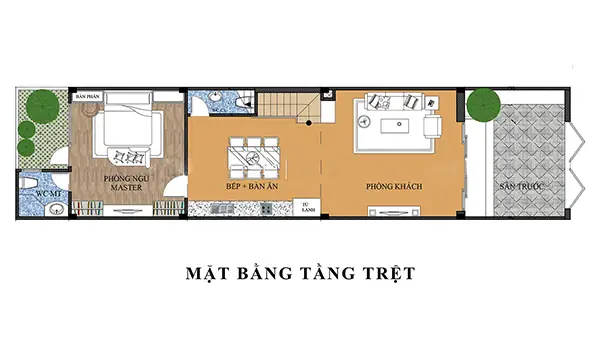 Bản Vẽ Nhà Ống 2 Tầng 4x16m: Mẫu Thiết Kế Đẹp & Bố Trí Công Năng Tối Ưu