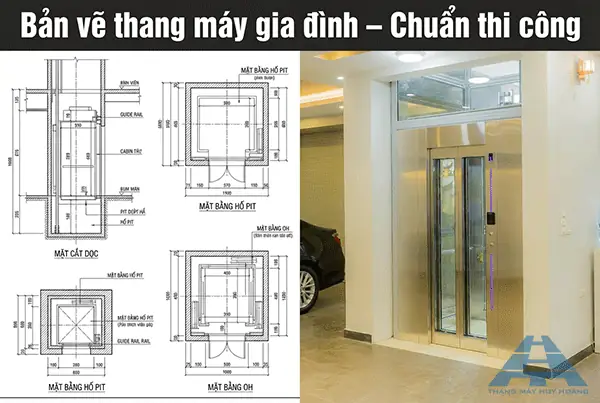 Bản Vẽ Thang Máy Gia Đình: Tiêu Chuẩn Kích Thước, Cách Đọc & Lựa Chọn Chi Tiết