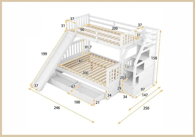 Bản Vẽ Thiết Kế Giường Tầng Chi Tiết: Hướng Dẫn Từ A-z & Mẫu Mã Đẹp Bản Vẽ Thiết Kế Giường Tầng Chi Tiết: Hướng Dẫn Từ A-z & Mẫu Mã Đẹp