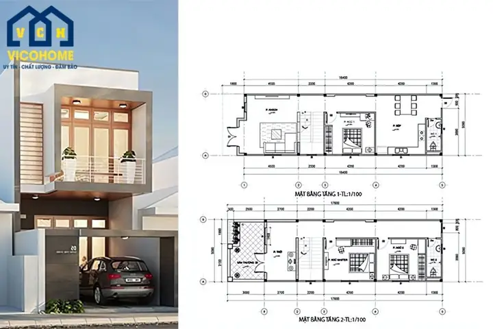 Top 15+ Mẫu Bản Vẽ Nhà 2 Tầng Đẹp, Chi Tiết Cập Nhật 2025