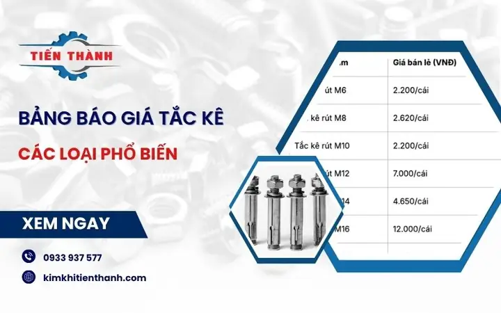 Bảng Giá Tắc Kê Đạn Mới Nhất 2024: Cập Nhật Chi Tiết & Ứng Dụng Thực Tế Bảng Giá Tắc Kê Đạn Mới Nhất 2024: Cập Nhật Chi Tiết & Ứng Dụng Thực Tế