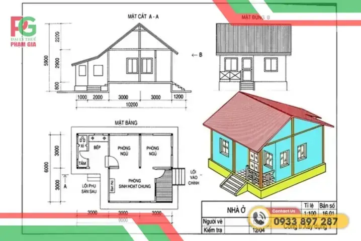 Tổng Hợp Bản Vẽ Nhà Cấp 4 Đẹp, Đầy Đủ Chi Tiết & Cập Nhật Mới Nhất 2026