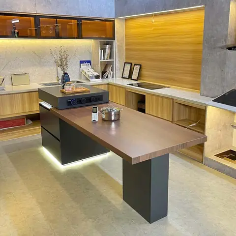 Bếp Kết Hợp Bàn Ăn: Top Mẫu Thiết Kế Hiện Đại, Tiện Nghi & Lựa Chọn Thông Minh