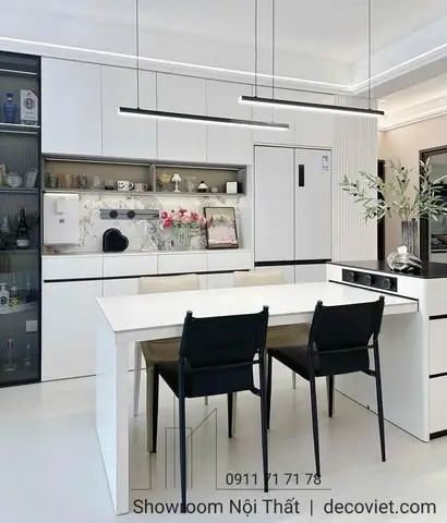 Bếp Kết Hợp Bàn Ăn: Top Mẫu Thiết Kế Hiện Đại, Tiện Nghi & Lựa Chọn Thông Minh