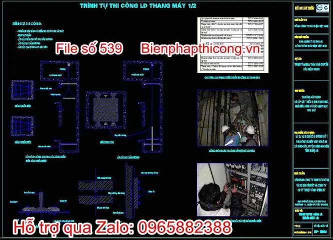 Biện Pháp Thi Công Lắp Đặt Thang Máy Chi Tiết Và An Toàn