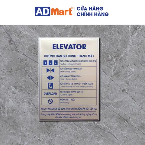 Biển Thang Máy: Các Loại, Chất Liệu Và Lưu Ý Lắp Đặt