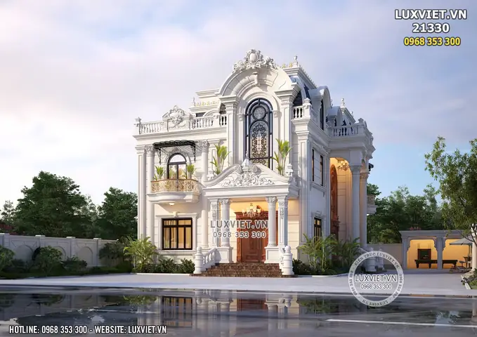 199+ Mẫu Biệt Thự Cổ Điển 2 Tầng Đẹp, Sang Trọng Nhất 2024