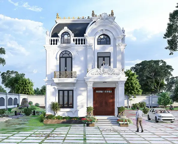 199+ Mẫu Biệt Thự Cổ Điển 2 Tầng Đẹp, Sang Trọng Nhất 2024