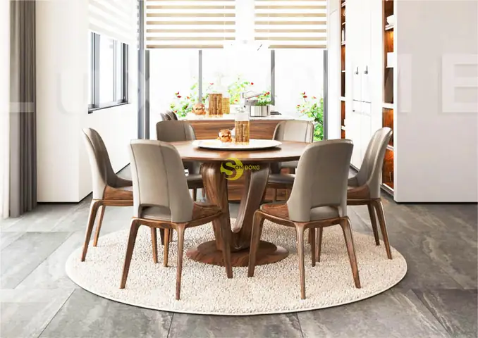 Bộ Bàn Ăn 6 Ghế Gỗ Óc Chó: Chọn Mẫu Đẹp, Bền Bỉ, Giá Tốt