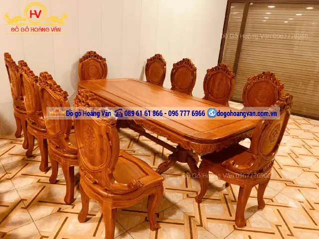 Các Mẫu Bàn Ăn Gỗ Tự Nhiên Đẹp: Lựa Chọn Hoàn Hảo Cho Phòng Bếp