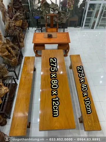 Bộ Bàn Ghế Gỗ 3 Tấm Nguyên Khối: Hướng Dẫn Chọn Mua & Chiêm Ngưỡng Các Mẫu Đẹp