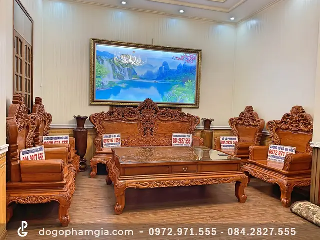 Top 10+ Mẫu Bộ Bàn Ghế Phòng Khách Bằng Gỗ Đẹp, Hiện Đại Nhất 2025