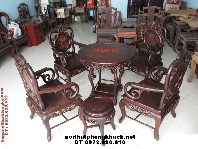 Bộ Bàn Ghế Tròn Cổ Điển: Lựa Chọn Hoàn Hảo Cho Không Gian Sang Trọng