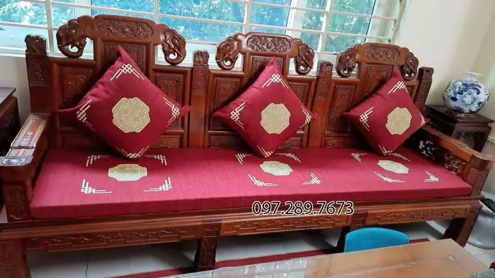 Đệm Ghế Gỗ Phòng Khách: Mẫu Đẹp, Giá Tốt, Theo Kích Thước Yêu Cầu