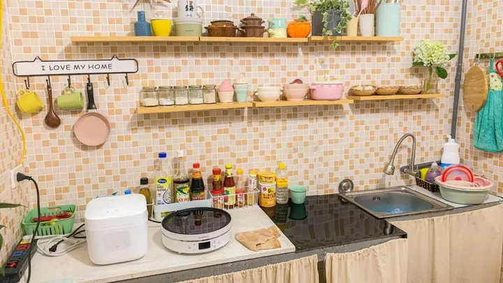 Bố Trí Bếp Nhỏ: 10+ Mẹo Sắp Xếp Gọn Gàng, Tiết Kiệm Không Gian