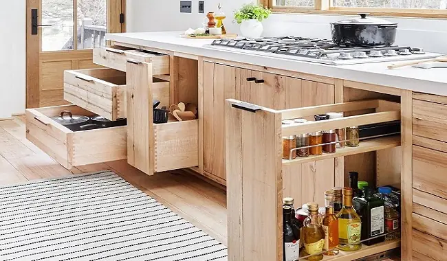 Cách Bố Trí Các Ngăn Tủ Bếp Hợp Lý, Gọn Gàng Và Tiện Nghi