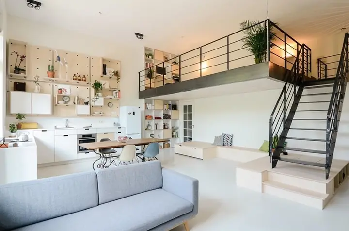 Bố Trí Nhà 30m2 Có Gác Lửng: Ý Tưởng Thiết Kế & Tối Ưu Không Gian Tiện Nghi Bố Trí Nhà 30m2 Có Gác Lửng: Ý Tưởng Thiết Kế & Tối Ưu Không Gian Tiện Nghi