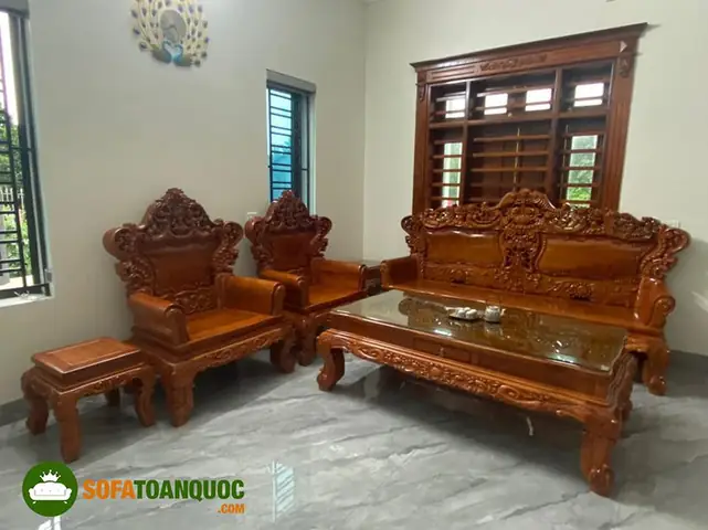 Cách Kê Bàn Ghế Gỗ Phòng Khách Đẹp, Hợp Phong Thủy Mang Lại Tài Lộc
