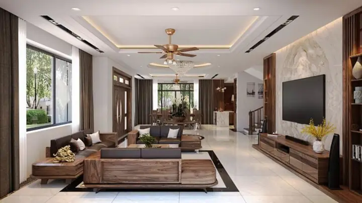 Cách Kê Bàn Ghế Gỗ Phòng Khách Đẹp, Hợp Phong Thủy Mang Lại Tài Lộc