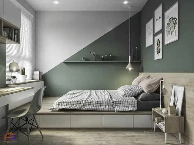 5+ Cách Phối Màu Sơn Phòng Ngủ Nhỏ Giúp Không Gian Rộng Rãi, Ấm Cúng
